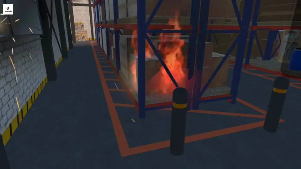 fire safety training — actual VRELab demo preview